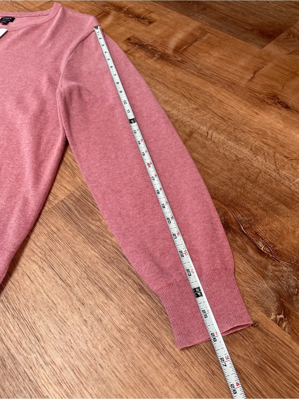 J‎ Crew Mens Cotton Sweater Long Sleeve Tee NEW NWT LARGE Pink Preppy Layering